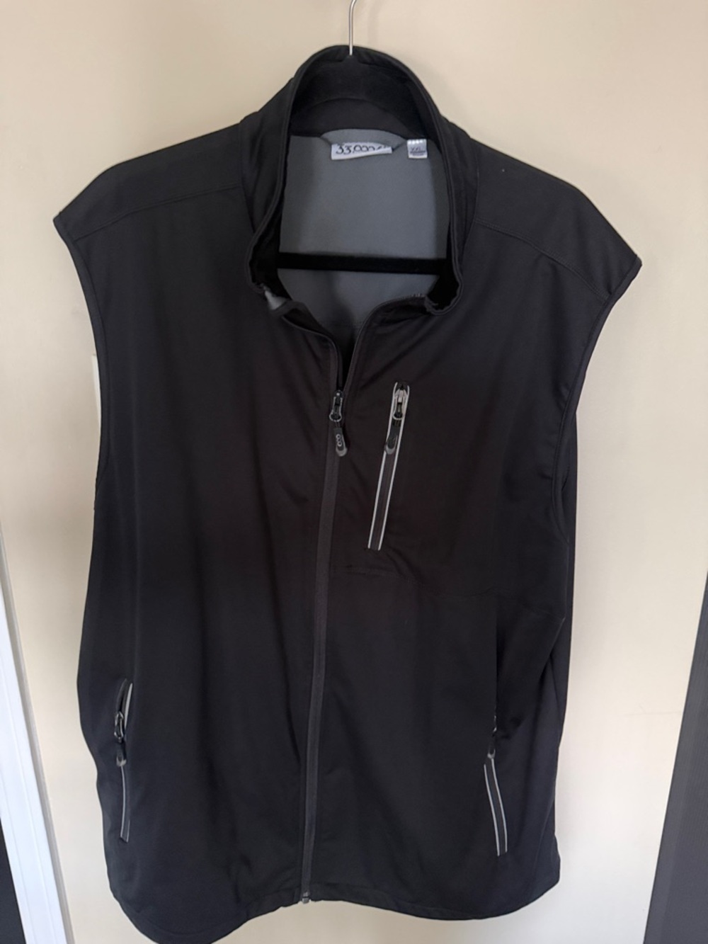 Men's Black Softshell Vest Jacket - Unbranded